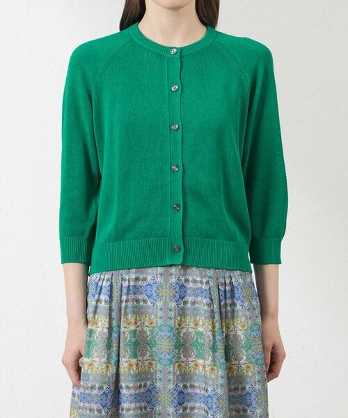 AMACA / アマカ ニット・セーター | ペーパーニット クルーネックカーディガン | 詳細4