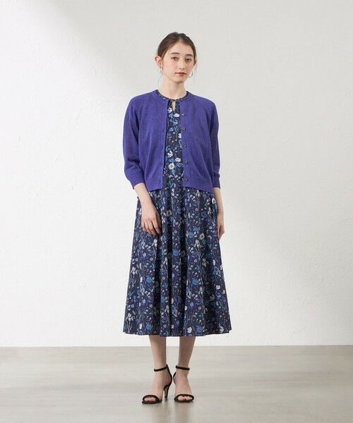 AMACA / アマカ ニット・セーター | ペーパーニット クルーネックカーディガン | 詳細1