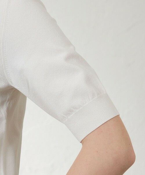 AMACA / アマカ ニット・セーター | 【接触冷感･UV対策】ライトレーヨンストレッチ ポロ衿プルオーバー | 詳細7