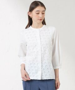 AMACA / アマカ カットソー | 【接触冷感･UV対策】Blousey ジャカード切替 プルオーバー