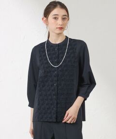 AMACA / アマカ カットソー | 【接触冷感･UV対策】Blousey ジャカード切替 プルオーバー