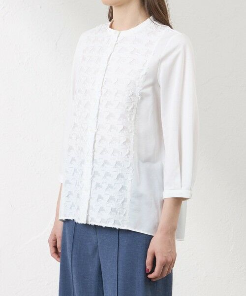 AMACA / アマカ カットソー | 【接触冷感･UV対策】Blousey ジャカード切替 プルオーバー | 詳細4