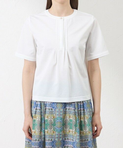 AMACA / アマカ カットソー | 【接触冷感･UV対策】Blousey フロントレース プルオーバー | 詳細4