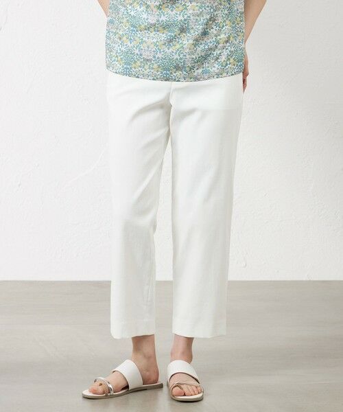 AMACA / アマカ その他パンツ | 【接触冷感･UV対策･吸水速乾】ドライオックス クロップドパンツ（オフホワイト1）