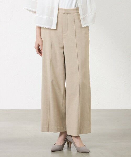 AMACA / アマカ その他パンツ | 【接触冷感･UV対策･吸水速乾】ドライオックス セミワイドパンツ（ベージュ1）