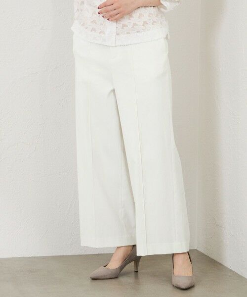 AMACA / アマカ その他パンツ | 【接触冷感･UV対策･吸水速乾】ドライオックス セミワイドパンツ（オフホワイト1）