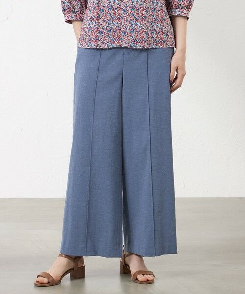 AMACA / アマカ その他パンツ | 【接触冷感･UV対策･吸水速乾】ドライオックス セミワイドパンツ（ブルー5）