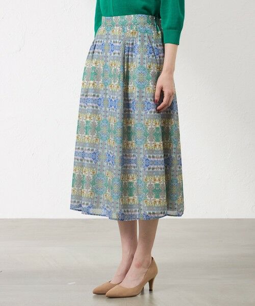 AMACA / アマカ ロング・マキシ丈スカート | 【LIBERTY】Flower Fete フレアスカート | 詳細4