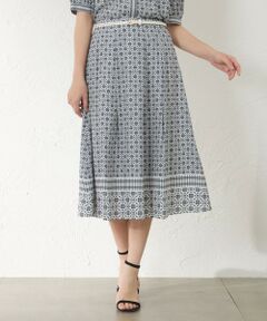 AMACA / アマカ ロング・マキシ丈スカート | ダイヤプリント スカート