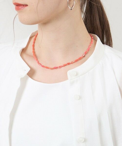 AMACA / アマカ ネックレス・ペンダント・チョーカー | カラーガラスネックレス（レッド2）