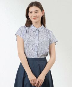 AMACA / アマカ シャツ・ブラウス | 【LIBERTY】Indigo Morris シャツカラーブラウス