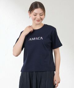AMACA / アマカ カットソー | 花文字Tシャツ