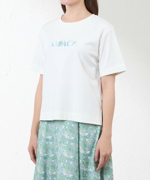AMACA / アマカ カットソー | 花文字Tシャツ | 詳細4