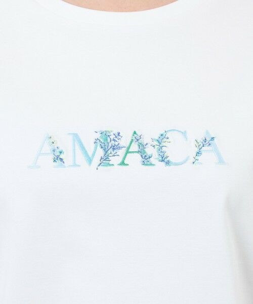 AMACA / アマカ カットソー | 花文字Tシャツ | 詳細7