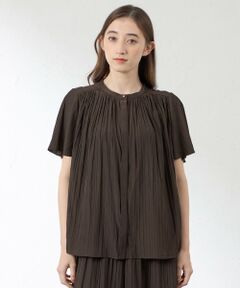 AMACA / アマカ シャツ・ブラウス | ソフトサテン プリーツブラウス