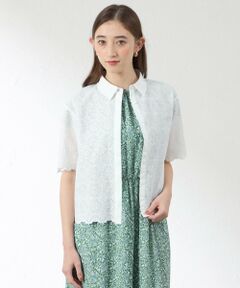 AMACA / アマカ シャツ・ブラウス | フローラルスカラップ シャツブラウス