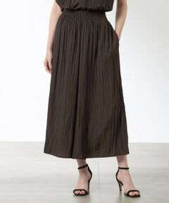 AMACA / アマカ その他パンツ | ソフトサテン プリーツパンツ