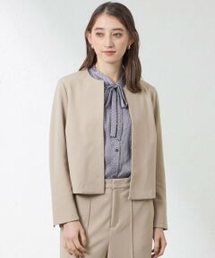 AMACA / アマカ ノーカラージャケット | 【接触冷感・UV対策・遮熱・着用しわ軽減・防透け】ドライマルチファンクション ボレロジャケット