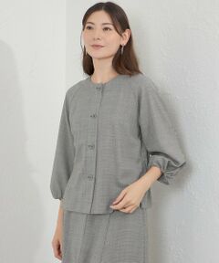 AMACA / アマカ ノーカラージャケット | アルタニカシアートロ ノーカラーブルゾン