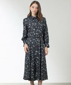 AMACA / アマカ ロング・マキシ丈ワンピース | Le Marais プリントサテン ワンピース