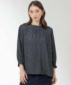 AMACA / アマカ シャツ・ブラウス | 割繊デシン ギャザーブラウス
