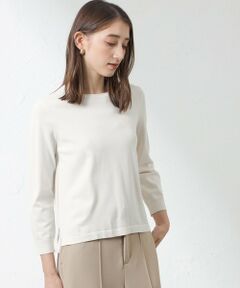 AMACA / アマカ ニット・セーター | 【接触冷感･UV対策】ロゴ入りニットロンT