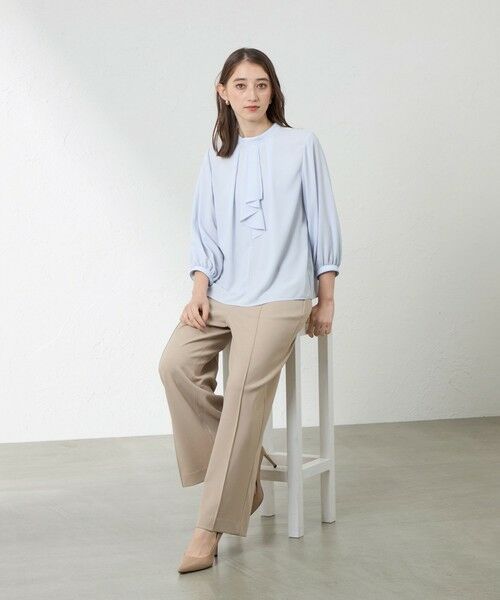 AMACA / アマカ その他パンツ | 【接触冷感・UV対策・遮熱・着用しわ軽減・防透け】ドライマルチファンクション セミワイドパンツ | 詳細6