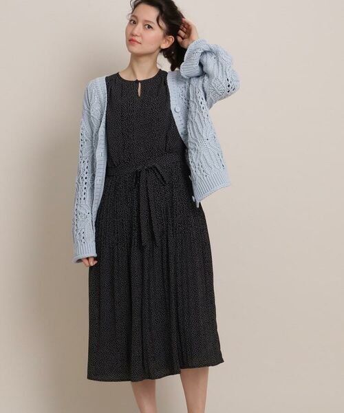 セール Lサイズあり ランダムドットワンピース ミニ丈 ひざ丈ワンピース Anatelier アナトリエ ファッション通販 タカシマヤファッションスクエア