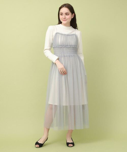 セール Web 一部店舗限定 Suprema Lala チュールギャザーワンピース ミニ丈 ひざ丈ワンピース Anatelier アナトリエ ファッション通販 タカシマヤファッションスクエア