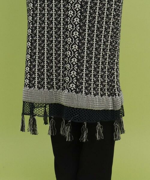 セール Mame Kurogouchi フリンジニットワンピース ミニ丈 ひざ丈ワンピース Anatelier アナトリエ ファッション通販 タカシマヤファッションスクエア