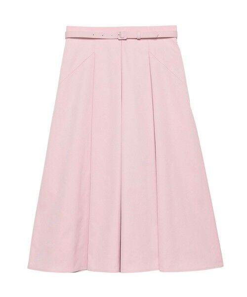 【新品タグ付き】ANAYI ブライトツイルタブ付きスカート ピンクベージュスズランスカート