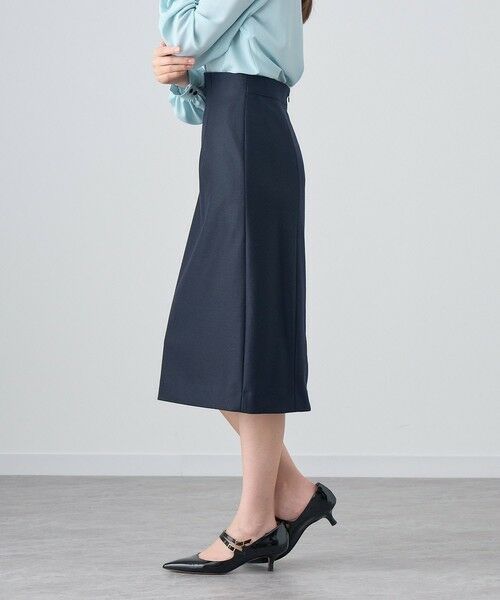 【セットアップ対応商品】ウールツイルジャージタイトスカート