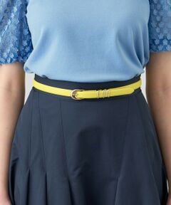 【Spring & Summer Collection 2024】<br><br>なめらかな手触りのソフトレザーを使用したベルトです。定番で使用しやすい巾に程よくボリュームのあるサルカンのデザインがミニマルでモダンな印象に。スライド仕様なのでサイズレスで着用可能です。<br><br>母の日/母の日ギフト/ギフト/プレゼント/贈り物/ファッション小物/ファッション雑貨<br><br><br><br>・「商品のお気に入り登録」や「ブランドのお気に入り登録」で新商品や再入荷通知、セール通知などのお得な情報を受け取ることができます。<br>・照明の関係により、実際よりも色味が違って見える場合がございます。<br>またパソコン・スマートフォンなどの環境により、製品と画像のカラーが異なる場合もございます。予めご了承ください。<br>
