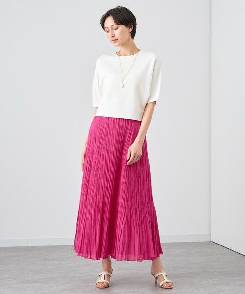 ANAYI / アナイ ロング・マキシ丈スカート | シルクコットンローンプリーツスカート | 詳細8