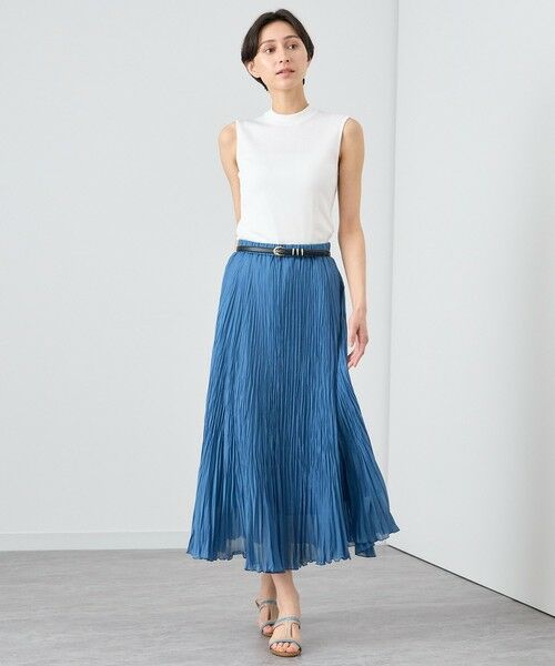 ANAYI / アナイ ロング・マキシ丈スカート | シルクコットンローンプリーツスカート | 詳細21
