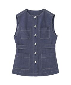 ANAYI / アナイ その他アウター | 【セットアップ対応商品】オックスストレッチポケットジレ