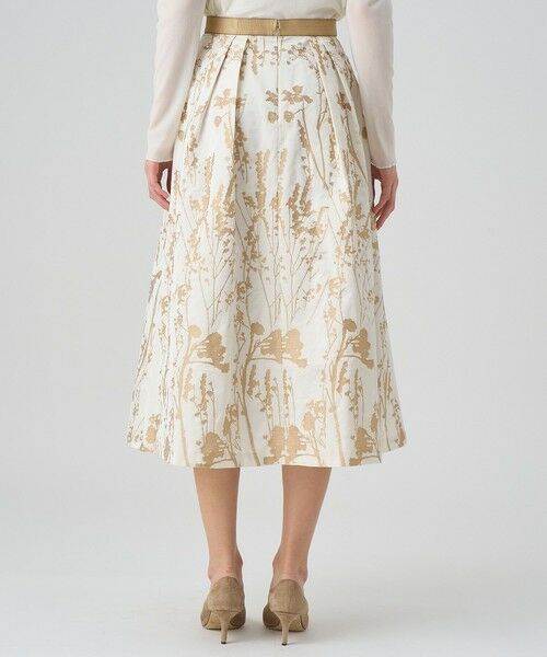 ANAYI / アナイ ロング・マキシ丈スカート | シルエットフラワージャガードタックスカート | 詳細3