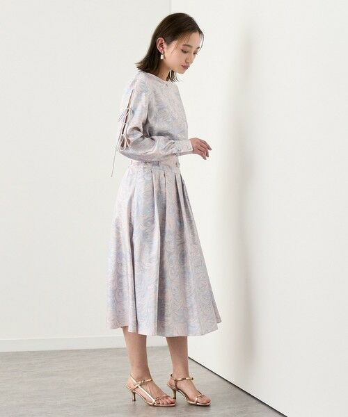 ANAYI / アナイ ロング・マキシ丈スカート | 【セットアップ対応商品】マーブルプリントタックベルト付き スカート | 詳細18