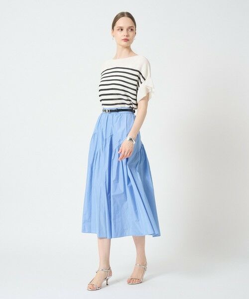 ANAYI / アナイ ロング・マキシ丈スカート | タフタ切替えティアード スカート | 詳細25