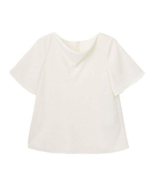ANAYI/アナイ トリアセサテンドレープTブラウス off white (02) 36 ANAYI/アナイ トリアセサテンドレープTブラウス off white (02) 36