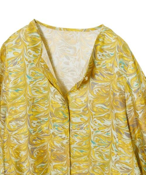 ANAYI / アナイ シャツ・ブラウス | 【セットアップ対応商品】マーブルプリントリボンスリット ブラウス | 詳細7