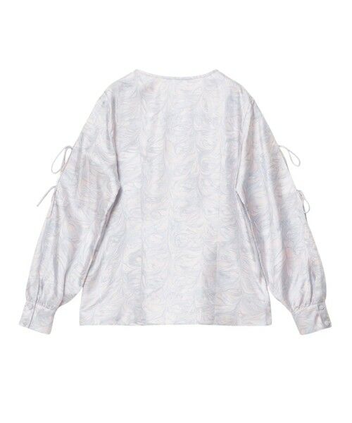 ANAYI / アナイ シャツ・ブラウス | 【セットアップ対応商品】マーブルプリントリボンスリット ブラウス | 詳細19