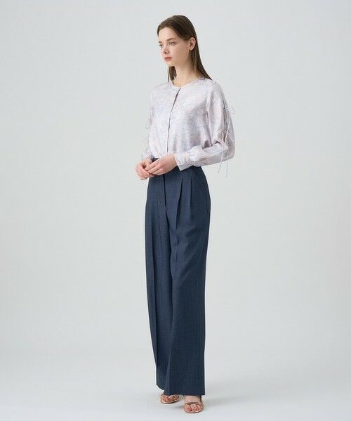 ANAYI / アナイ シャツ・ブラウス | 【セットアップ対応商品】マーブルプリントリボンスリット ブラウス | 詳細16