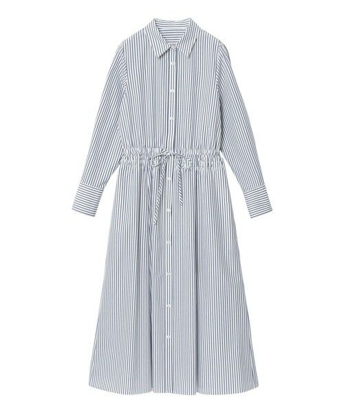 ANAYI / アナイ ミニ丈・ひざ丈ワンピース | ストライプドロストシャツ ワンピース | 詳細4