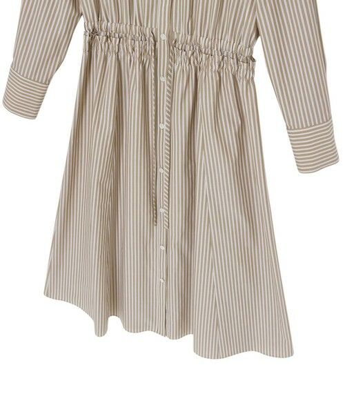 ANAYI / アナイ ミニ丈・ひざ丈ワンピース | ストライプドロストシャツ ワンピース | 詳細16
