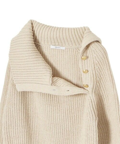 ANAYI / アナイ ニット・セーター | アシメカラーラグラン プルオーバー | 詳細6