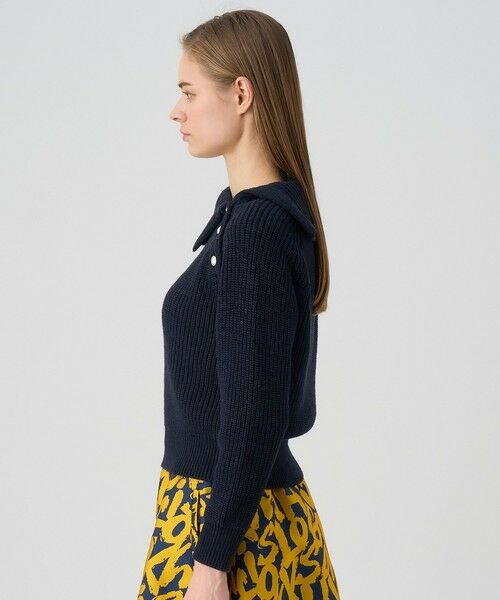 ANAYI / アナイ ニット・セーター | アシメカラーラグラン プルオーバー | 詳細11