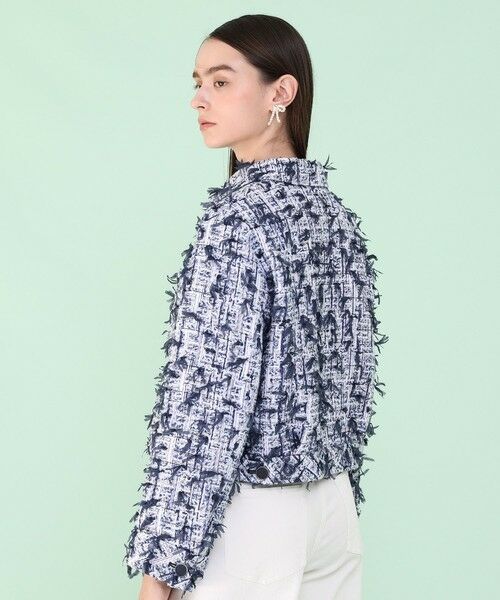 ANAYI / アナイ その他アウター | 【セットアップ対応商品】ネイビーリボンツイードブルゾン | 詳細2