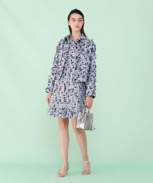 ANAYI / アナイ その他アウター | 【セットアップ対応商品】ネイビーリボンツイードブルゾン | 詳細5