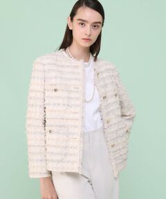 ANAYI アナイ ノーカラーツイードジャケット 34 楽天市場】【SALE／50%OFF】ネオンツイードノーカラー